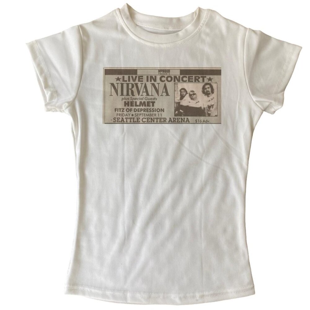 💓super cute nirvana baby tee💓
